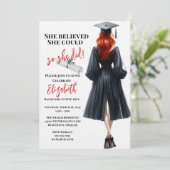 Ze dacht dat ze het kon, dus ze deed Afstuderen Kaart (Staand voorkant)