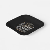 Ze dacht dat ze het kon, dus ze deed Afstuderen Papieren Bordje (Gebogen)