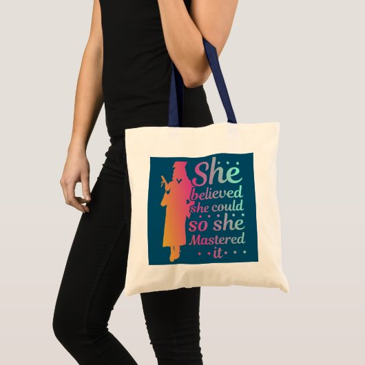Ze dacht dat ze het kon, dus ze deed het... tote bag (Voorkant (product))