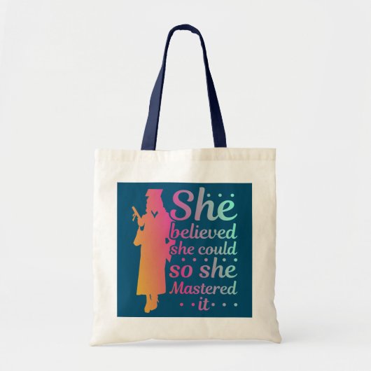 Ze dacht dat ze het kon, dus ze deed het... tote bag (Voorkant)