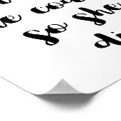 Ze dacht dat ze het kon, dus ze deed Poster (Hoek)