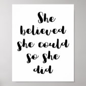 Ze dacht dat ze het kon, dus ze deed Poster (Voorkant)