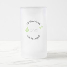 Ze dacht dat ze het kon, dus ze had een Margarita Matglas Bierpul