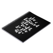 Ze dacht dat ze het kon - Inspirerend krant Notitieboek (Linkerzijde)