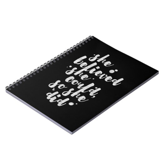 Ze dacht dat ze het kon - Inspirerend krant Notitieboek (Linkerzijde)