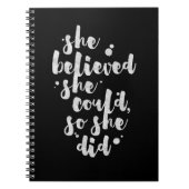 Ze dacht dat ze het kon - Inspirerend krant Notitieboek (Voorkant)