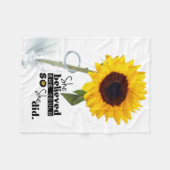 Ze dacht dat ze (SUNFLOWR) - BLANKET SML kon Fleece Deken (Voorkant (Horizontaal))
