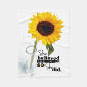 Ze dacht dat ze (SUNFLOWR) - BLANKET SML kon Fleece Deken (Voorkant)