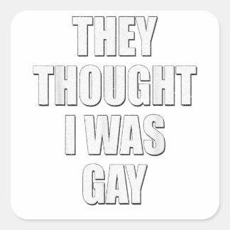 Ze dachten dat het homemiddel was dat ze dachten vierkante sticker