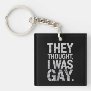 Ze dachten dat ik een LGBTQ-stoltheidsbondgenoot w Sleutelhanger