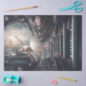 Ze danst voor de bomen tissuepapier (Craft)