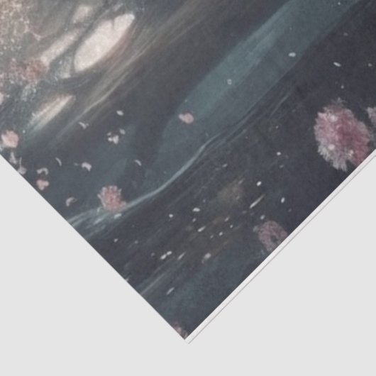 Ze danst voor de bomen tissuepapier (Detail)