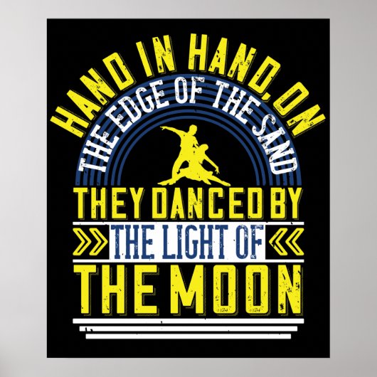 Ze dansten bij het licht van de maan poster (Voorkant)