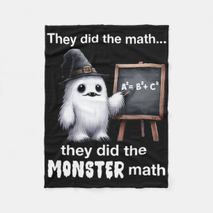 Ze deden de monsterlijke Wiskunde Yeti Funny Hallo Fleece Deken