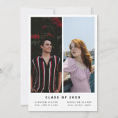 Ze deden het script Minimal Photo Double Afstudere Kaart (Achterkant)