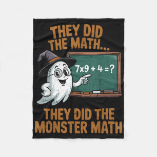 Ze deden Monster Wiskunde Leraar Halloween Kostuum Fleece Deken