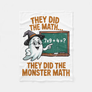 Ze deden Monster Wiskunde Leraar Halloween Kostuum Fleece Deken