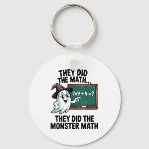 Ze deden Monster Wiskunde Leraar Halloween Kostuum Sleutelhanger