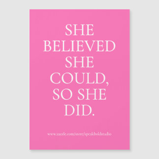 Ze deed aangepaste magnetische Kaart, Motivatie ge