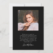 Ze deed de aankondiging van Black Arch Afstuderen (Achterkant)