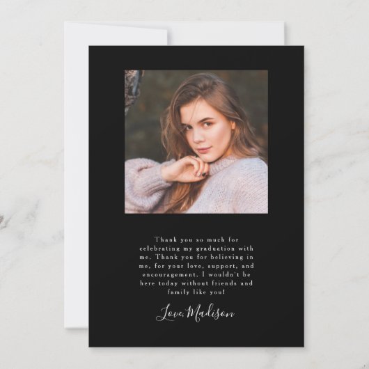 Ze deed de aankondiging van Black Arch Afstuderen (Achterkant)