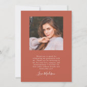 Ze deed de Oranje aankondiging van het Afstuderen  (Achterkant)