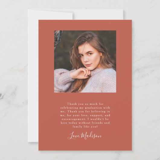 Ze deed de Oranje aankondiging van het Afstuderen (Achterkant)