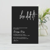 Ze deed de uitnodiging van de GraduPartij (Staand voorkant)