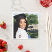 Ze deed het Aankondiging Afstuderen Foto Servet (Insitu)