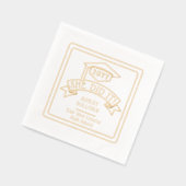 Ze deed het Afstudeerder Pet Afstuderen naam | sch Folie Servetten (Links)