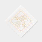 Ze deed het Afstudeerder Pet Afstuderen naam | sch Folie Servetten (Rechts)