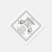 Ze deed het Afstudeerder Pet Afstuderen naam | sch Servet (Hoek)