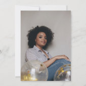 Ze deed het Afstudeerder Pet Burgundy Afstuderen F Kaart (Achterkant)