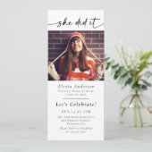 Ze deed het afstudeerfeest Digital Eviet Kaart (Staand voorkant)