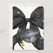 Ze deed het Afstuderen Invitation Kaart (Achterkant)