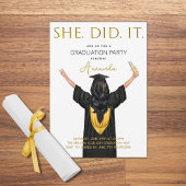 Ze deed het Afstuderen Kaart