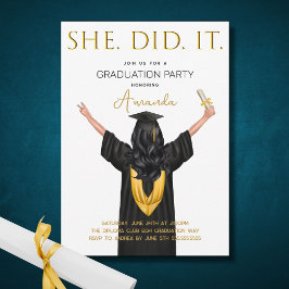 Ze deed het Afstuderen Kaart