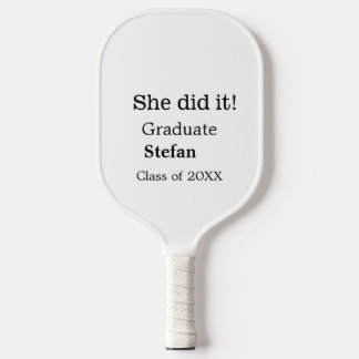 Ze deed het afstuderen naamklasse van 20XX tekst t Pickleball Paddle
