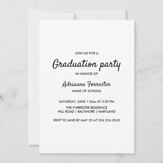 Ze deed het | Drie fotocollage Afstuderen | Kaart (Achterkant)