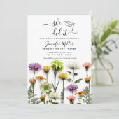 Ze deed het Floral Graduation Party aankondiging (Staand voorkant)