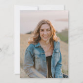 Ze deed het Foto Afstuderen Kaart (Achterkant)