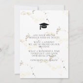 Ze deed het Foto Afstuderen kondiging Aankondiging (Achterkant)