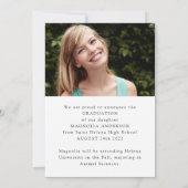 Ze deed het Foto Afstuderen kondiging Aankondiging (Achterkant)