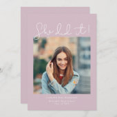 Ze deed het! Foto van Graduation Party Kaart (Voorkant / Achterkant)