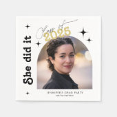 Ze deed het fotoafstudeerfeest Retro Servet (Voorkant)