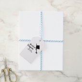 Ze deed het gefeliciteerd afstuderen voeg student  cadeaulabel (Met Touw)