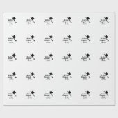 Ze deed het gefeliciteerd afstuderen voeg student  cadeaupapier (Vlak)