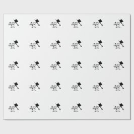 Ze deed het gefeliciteerd afstuderen voeg student  cadeaupapier