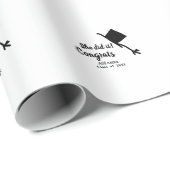 Ze deed het gefeliciteerd afstuderen voeg student  cadeaupapier (Rol Hoek)