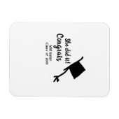 Ze deed het gefeliciteerd afstuderen voeg student  magneet (Horizontaal)